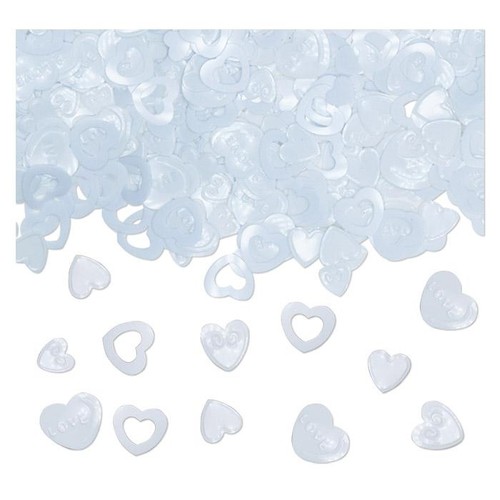 Coriandoli cuore bianco - coriandoli,