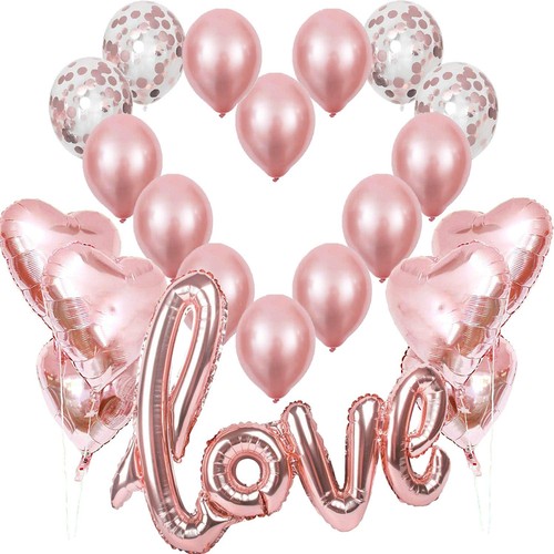 Palloncini rosa oro dorato - oro,