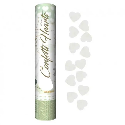 Tubo spara coriandoli cuori - spara,