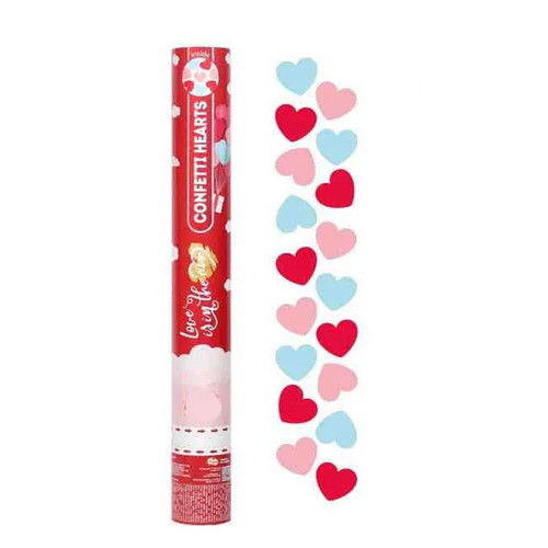 Cuori rosa rosso - rosso, tubo