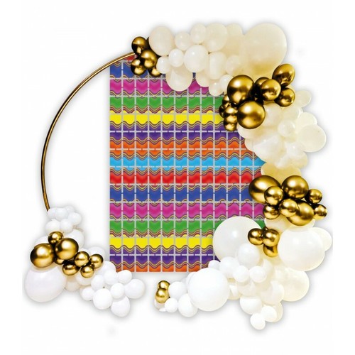 Backdrop foil multicolor - in,